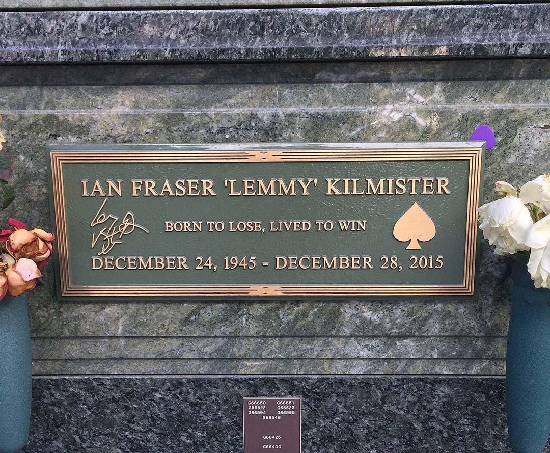 Lemmy Kilmister Forest Lawn Hollywood