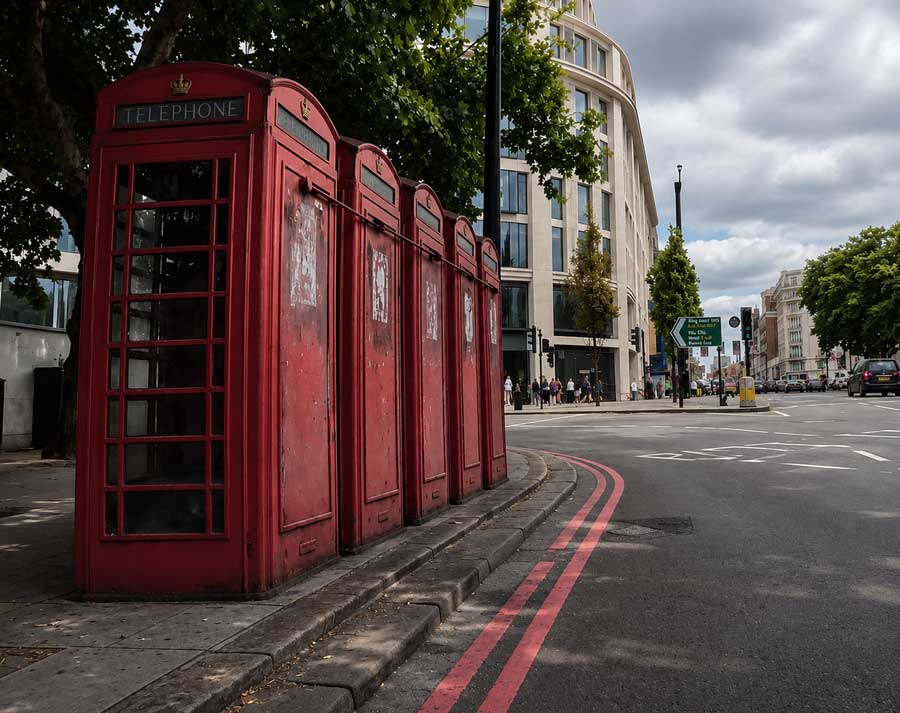 Rolling Stones Phone Boxes